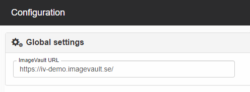 Configure ImageVault URL